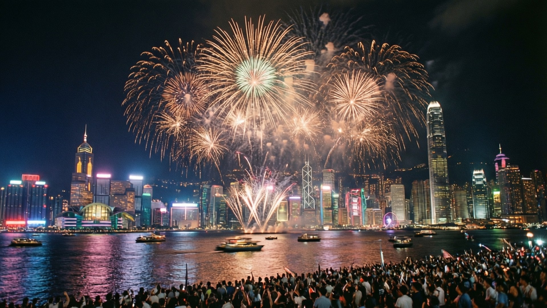 維港煙花匯演 壁紙