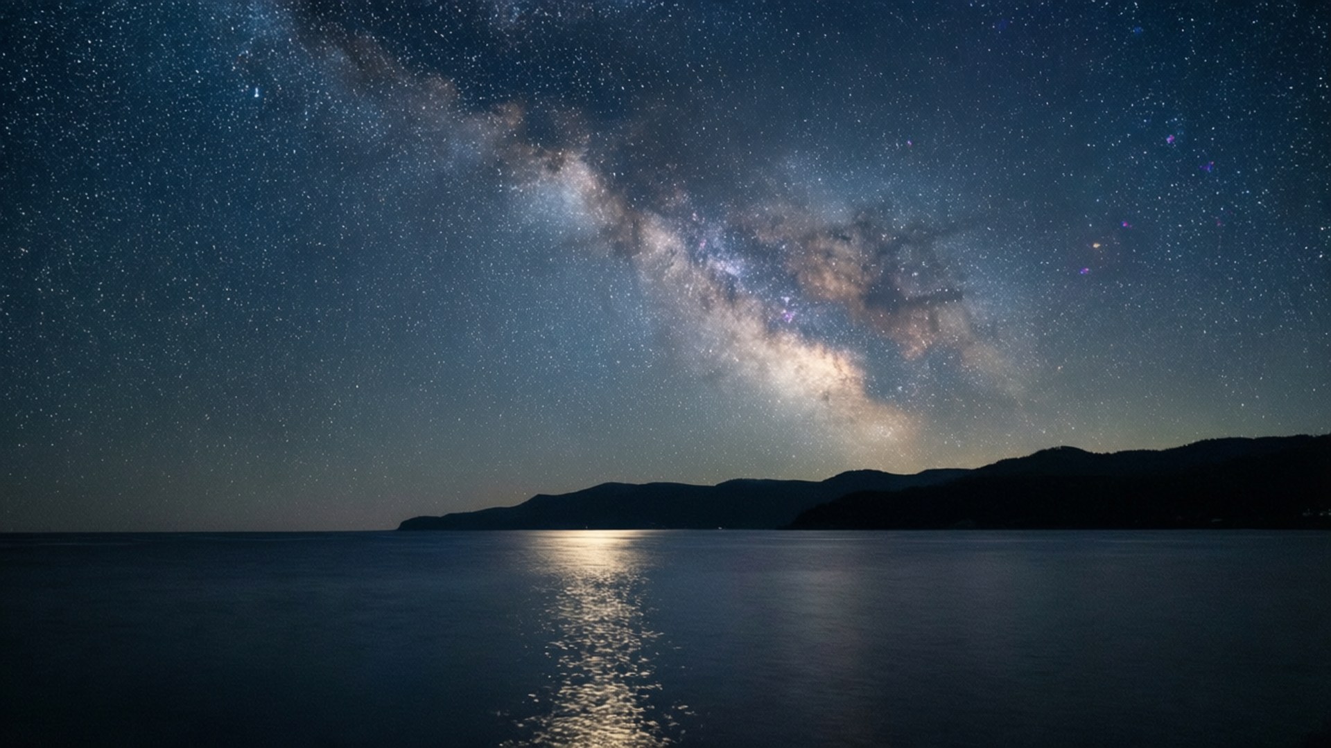 繁星海洋夜 壁紙
