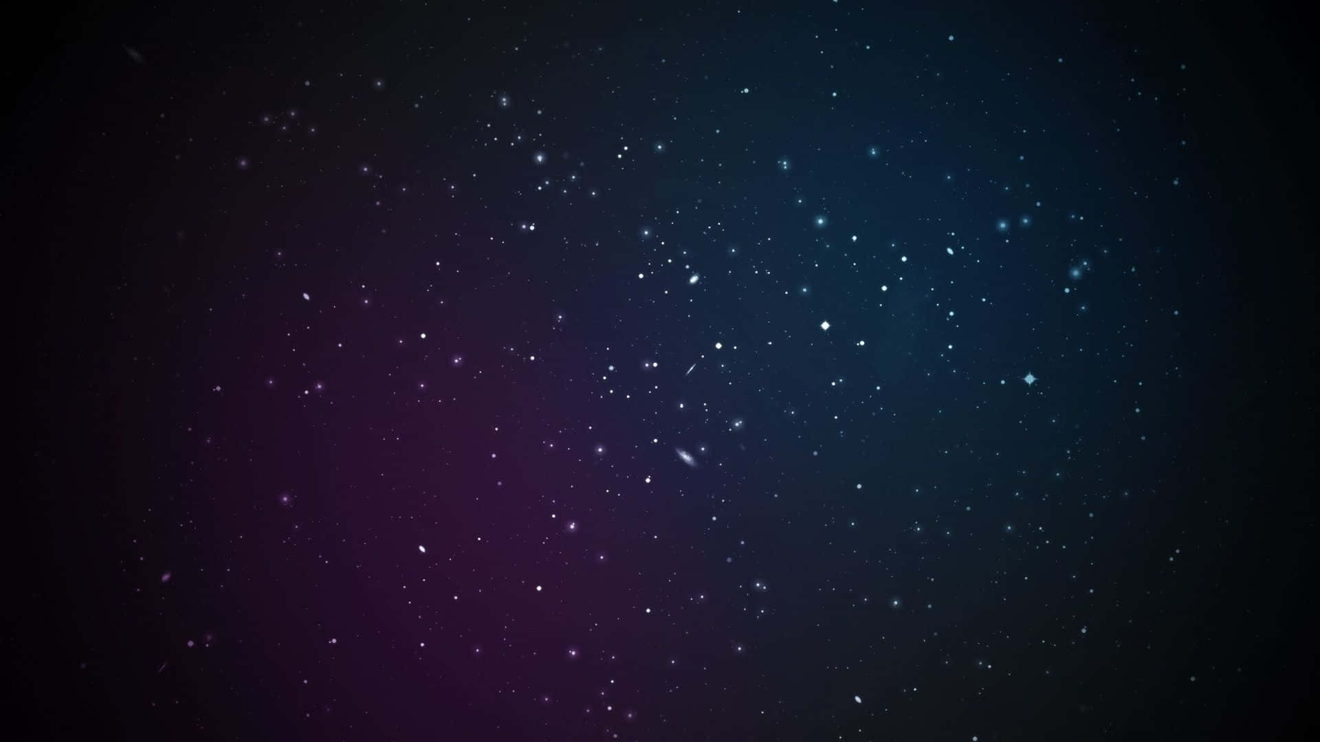 帶有紫色和藍色色調的星空，散佈著星星。