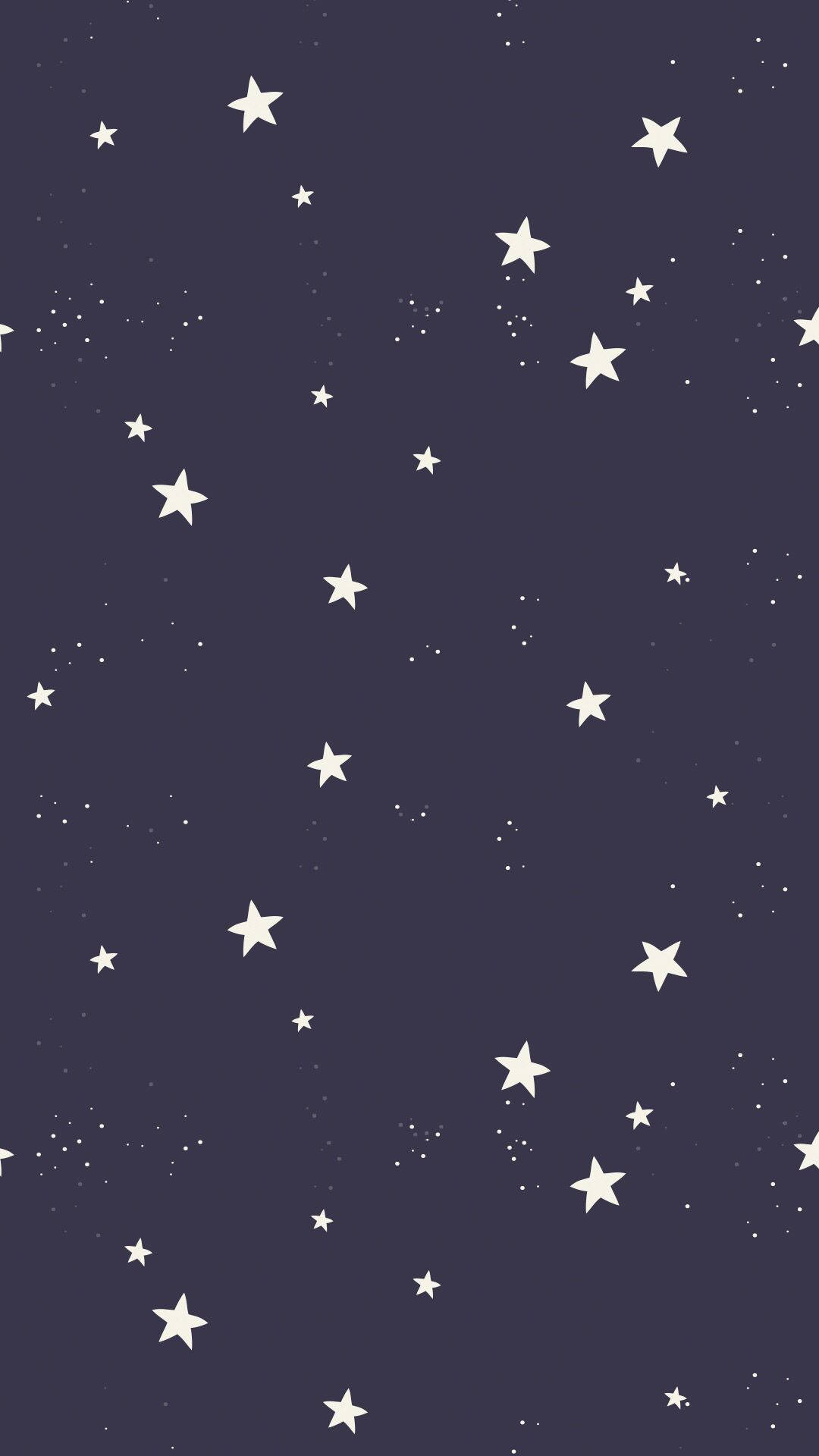 夜空中有白色星星和斑點，背景為紫色