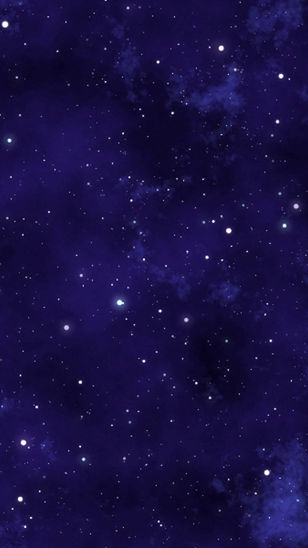 充滿星星和星雲的深紫色夜空。
