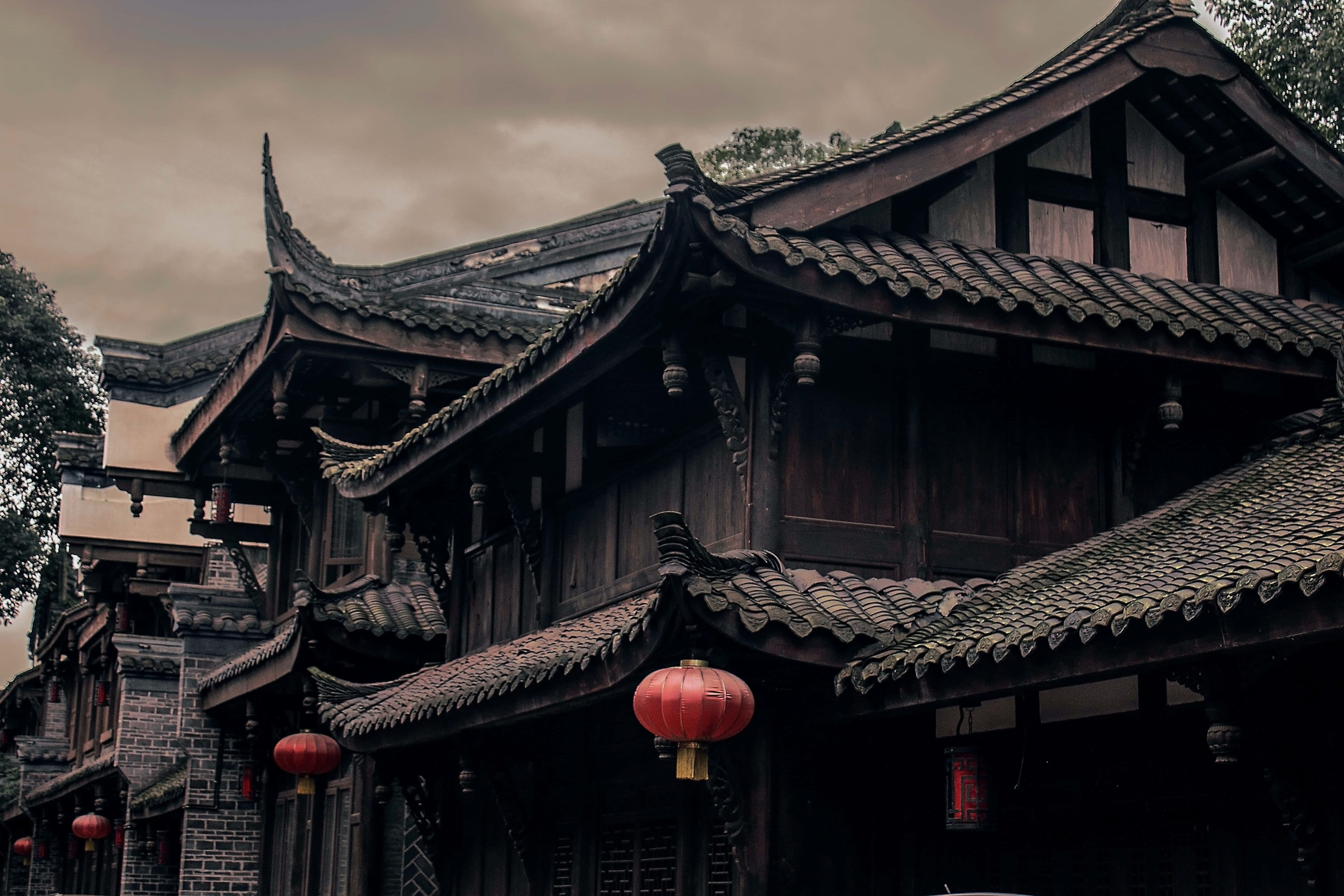 繁華街景與高樓林立 壁紙