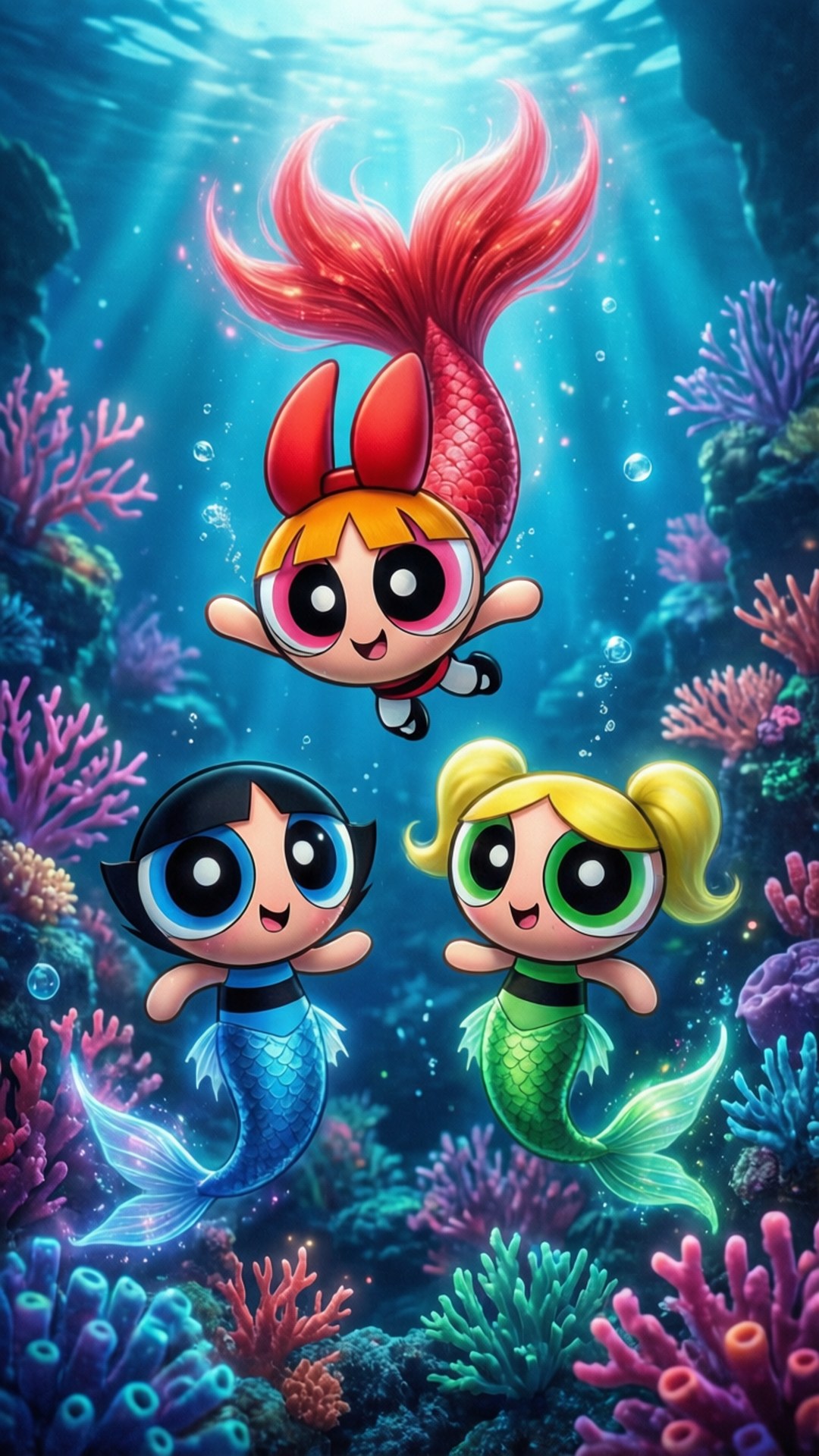 美人魚飛天小女警 壁紙