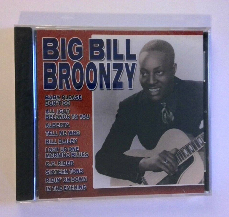 Big Bill Broonzy 專輯的CD封面，展示他的肖像、結他和曲目列表。
