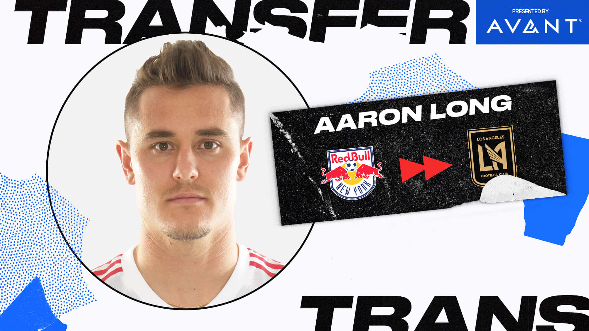 足球員Aaron Long從Red Bull New York轉會到LAFC的圖形。