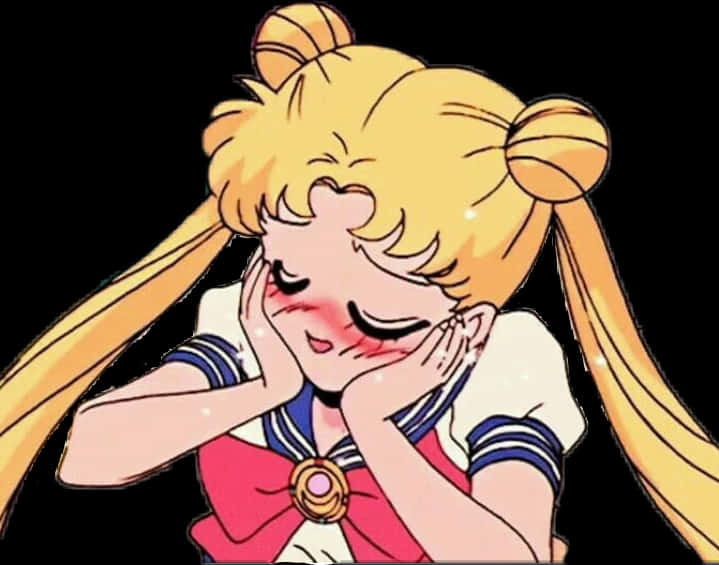 美少女戰士害羞表情 壁紙