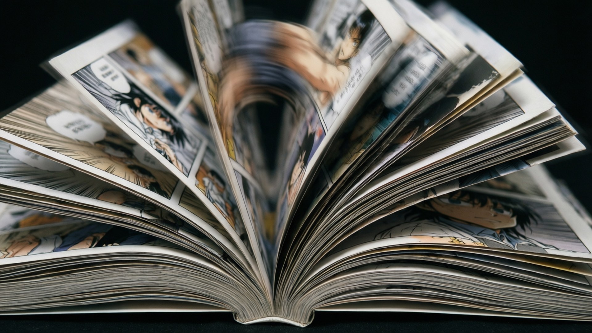 翻動漫畫書頁 壁紙
