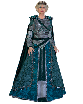 老婦人穿着奇幻盔甲服裝 壁紙