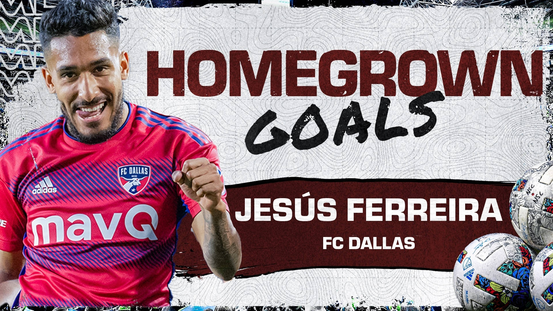 足球員Jesús Ferreira握拳慶祝本土入球。