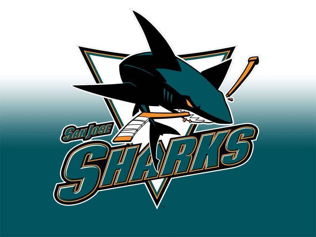 San Jose Sharks 曲棍球隊標誌，特色是鯊魚咬著球棒。