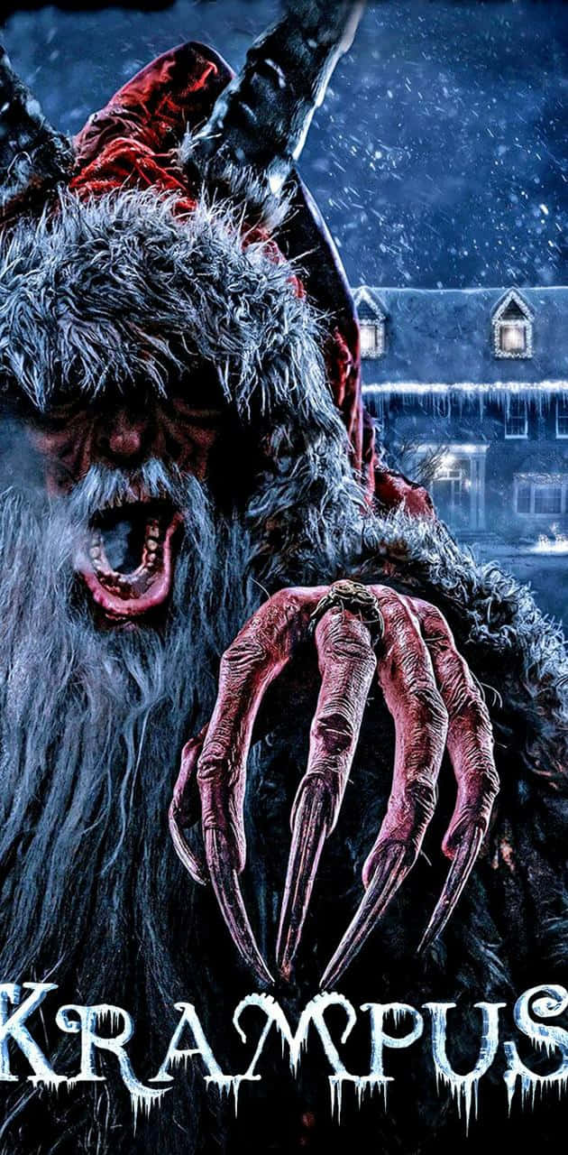 夜晚雪村中擁有爪子和紅眼睛的Krampus怪物。