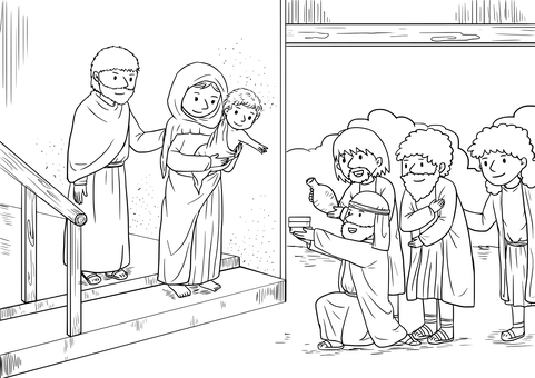 聖經場景_黑色背景 壁紙
