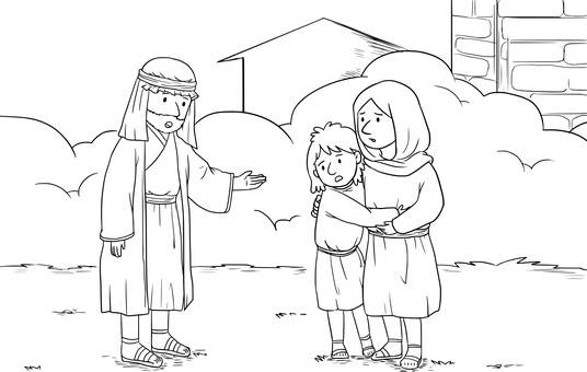 聖經場景_黑色背景 壁紙