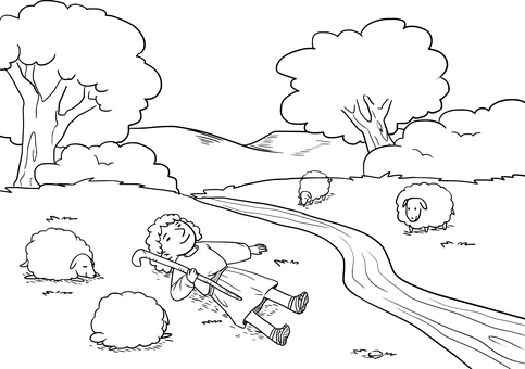 聖經場景黑色剪影 — 聖經 壁紙