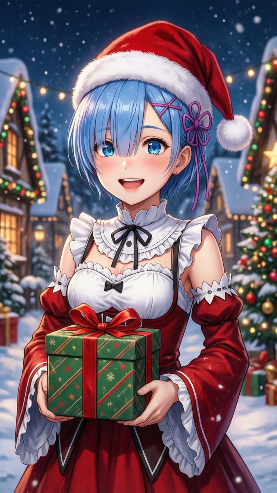 聖誕雷姆 壁紙