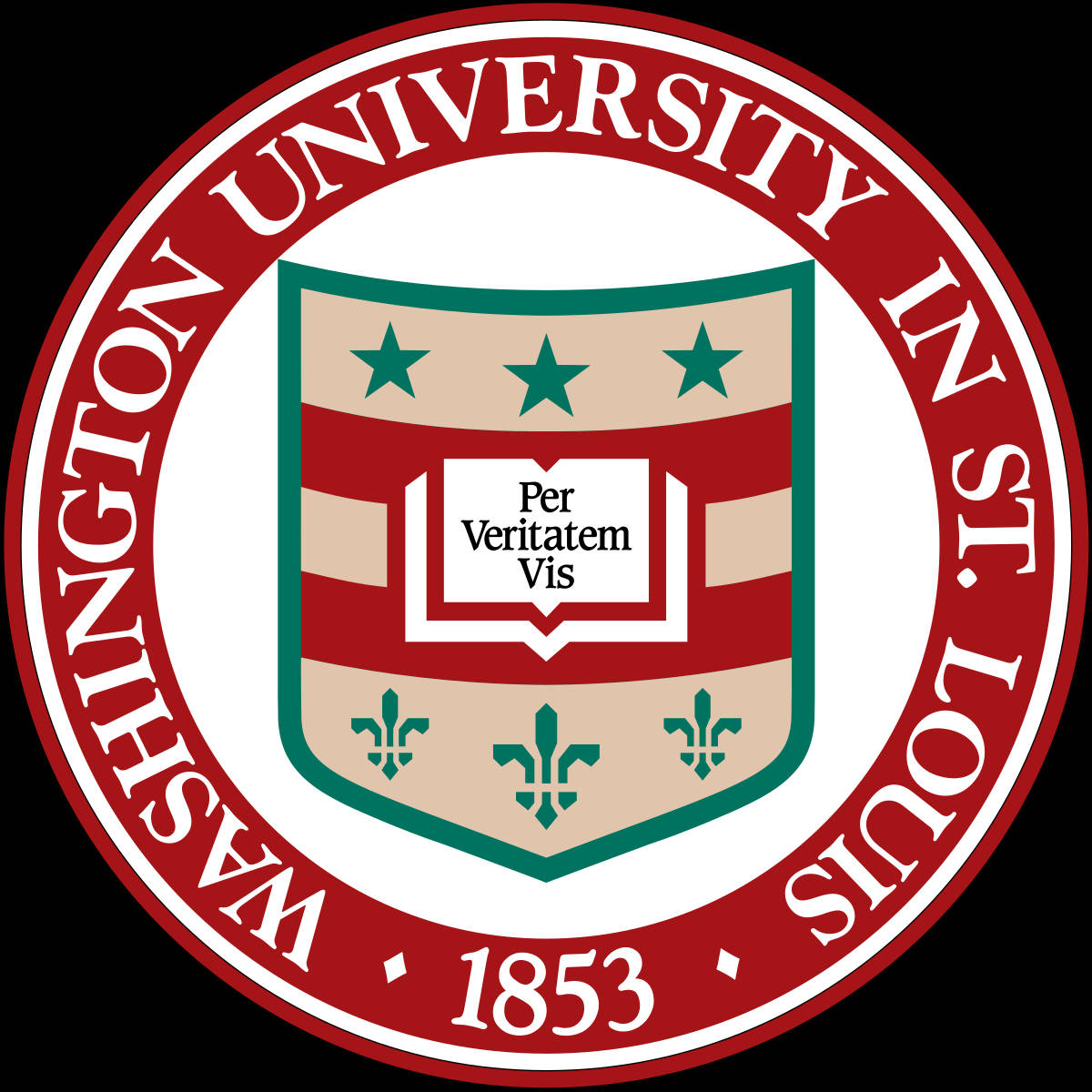 聖路易斯華盛頓大學官方印章（附盾牌及格言）