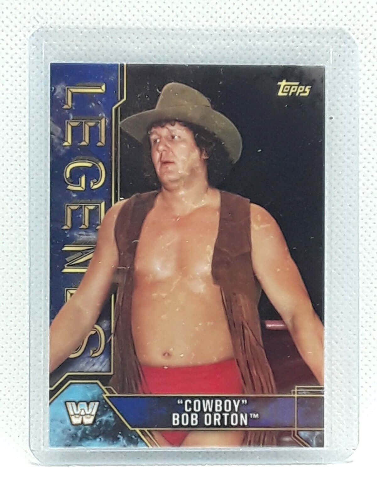 WWE摔角手Cowboy Bob Orton出現在復古收藏卡上。