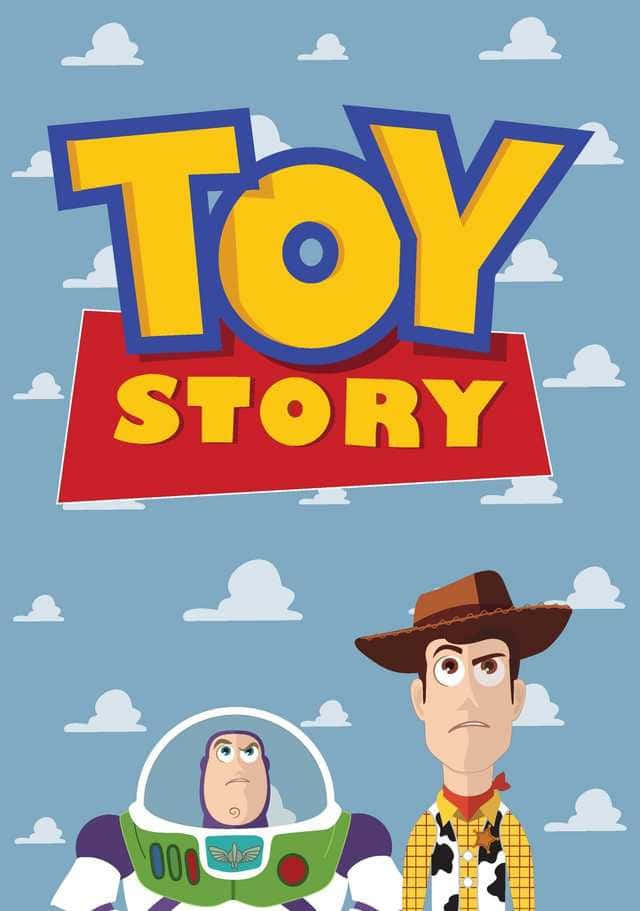 Toy Story 角色巴斯光年與胡迪在藍天白雲下。