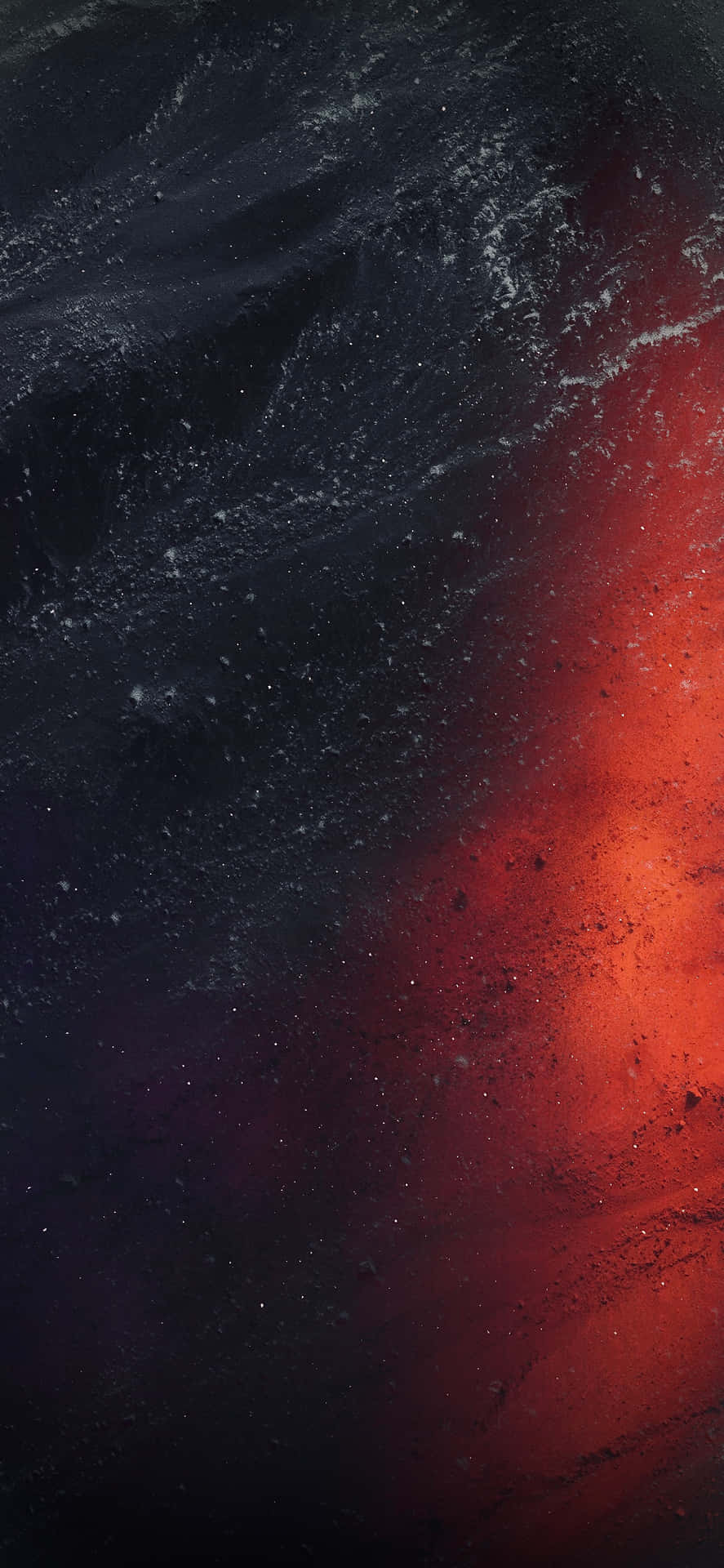 宇宙星雲，帶有旋轉的紅色和黑色雲層以及發光粒子。