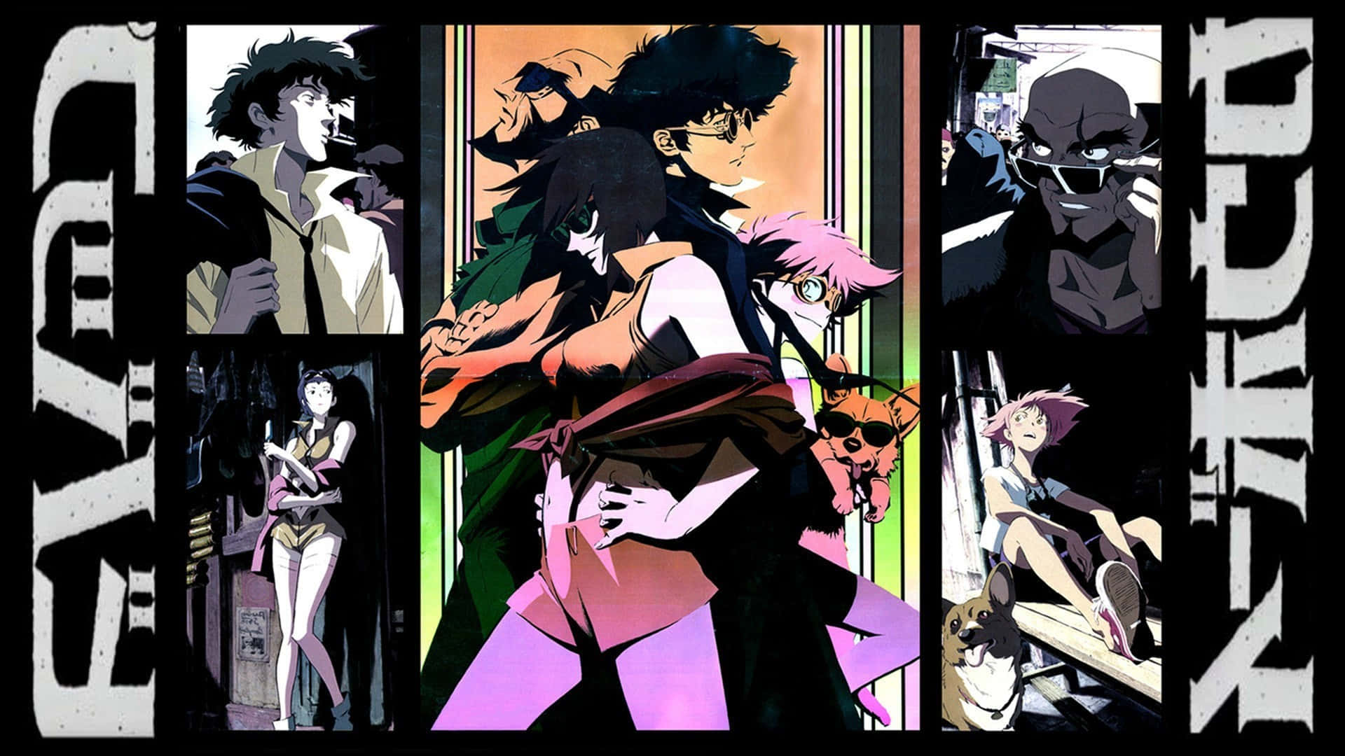 來自 Ghost in the Shell 的動漫角色，身處賽博龐克城市環境。