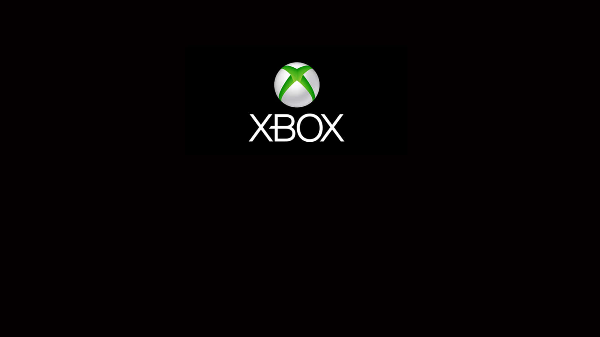黑色背景上的 Xbox 標誌