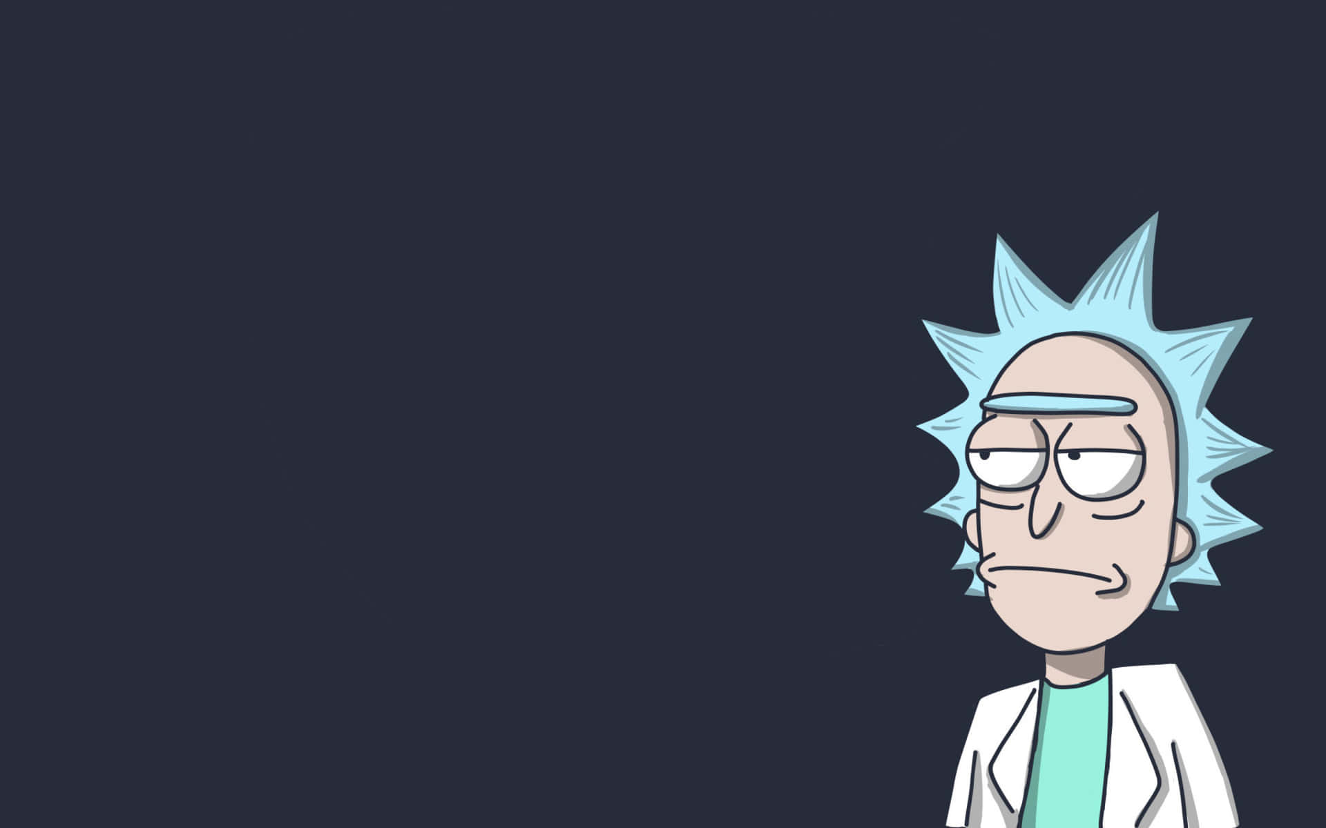 來自《Rick and Morty》的Rick Sanchez，表情無聊。