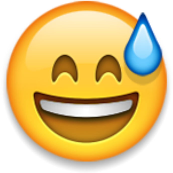 興奮流汗表情符號 壁紙