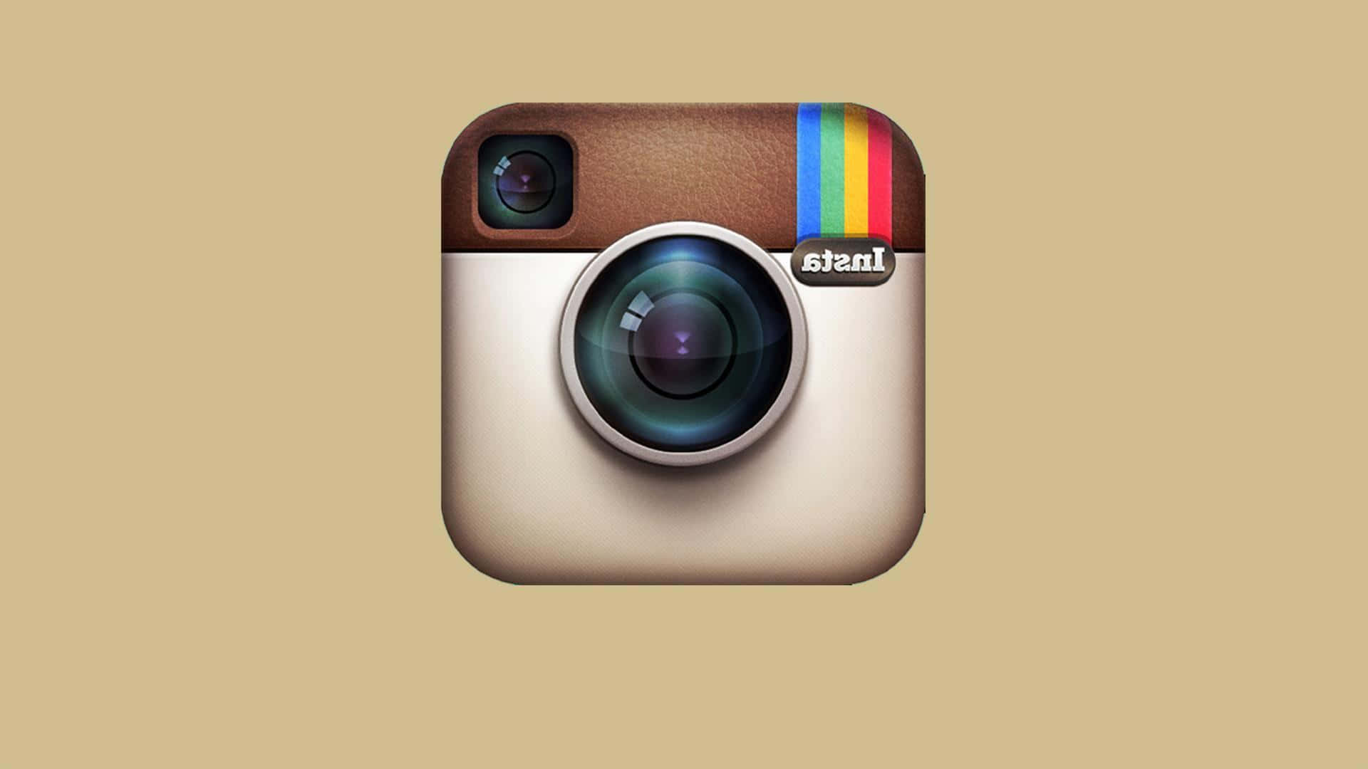 Instagram 應用程式標誌相機圖標，帶有彩虹條紋