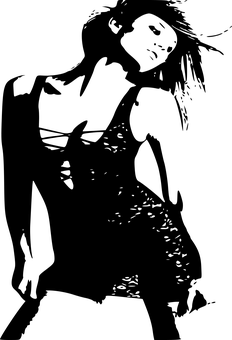舞蹈表演剪影 壁紙