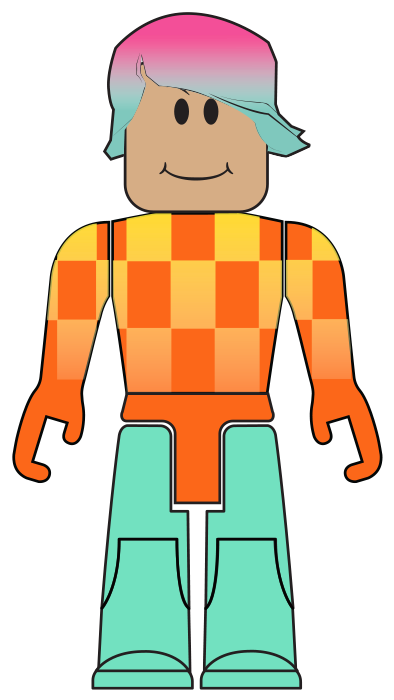 色彩繽紛的Roblox角色貼紙 壁紙