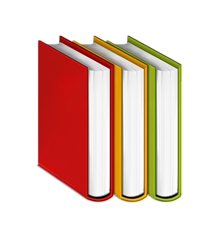 色彩繽紛的直立書本 壁紙