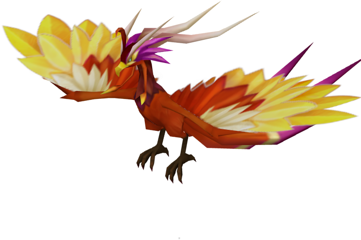 色彩繽紛神話鳳凰插畫 壁紙