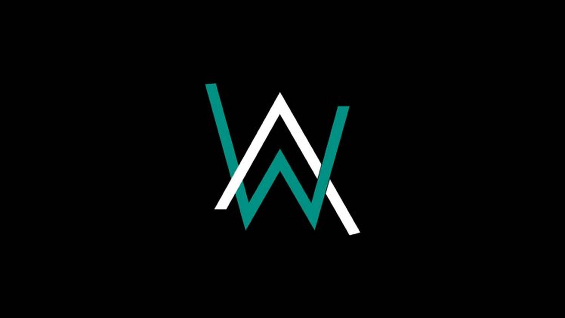 一個在黑色背景上以白色和藍綠色呈現的風格化W標誌。
