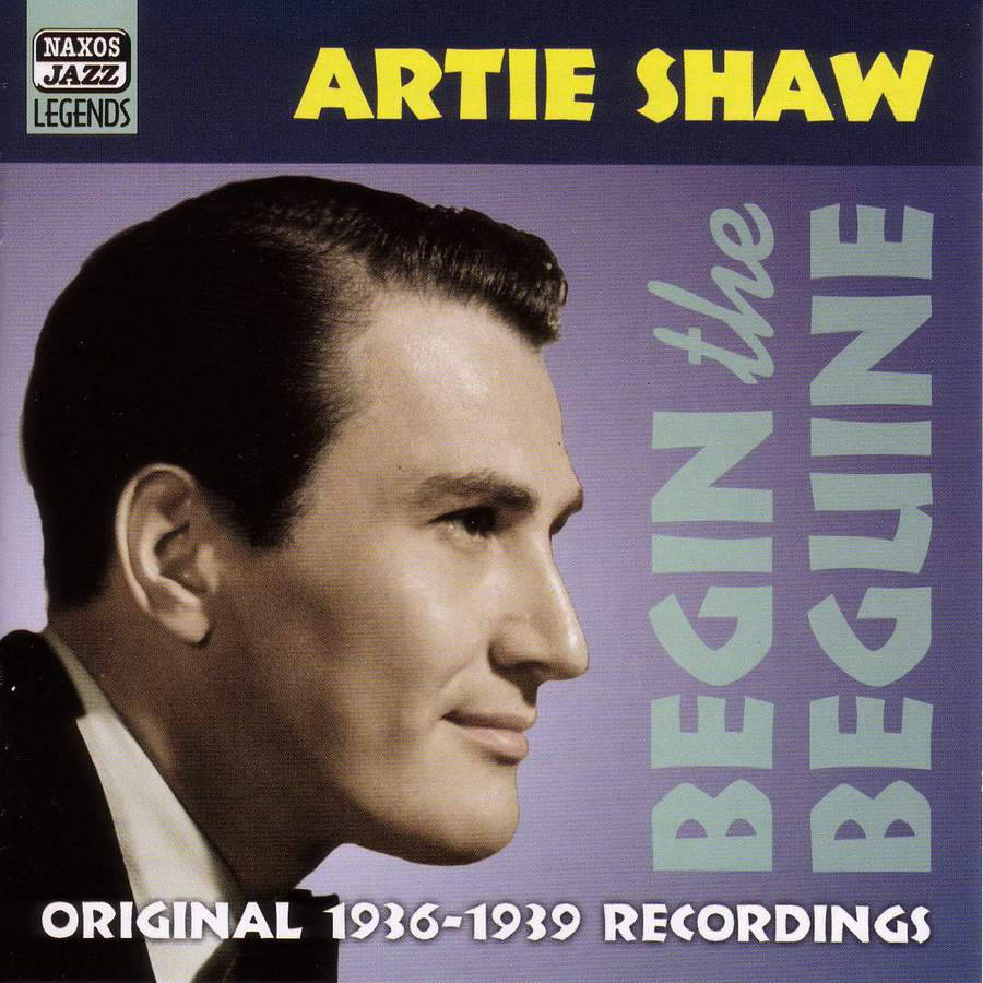 Artie Shaw 爵士專輯封面，附文字和肖像
