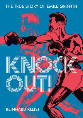 兩名拳擊手在紅藍插圖中，帶有「Knock Out!」文字。