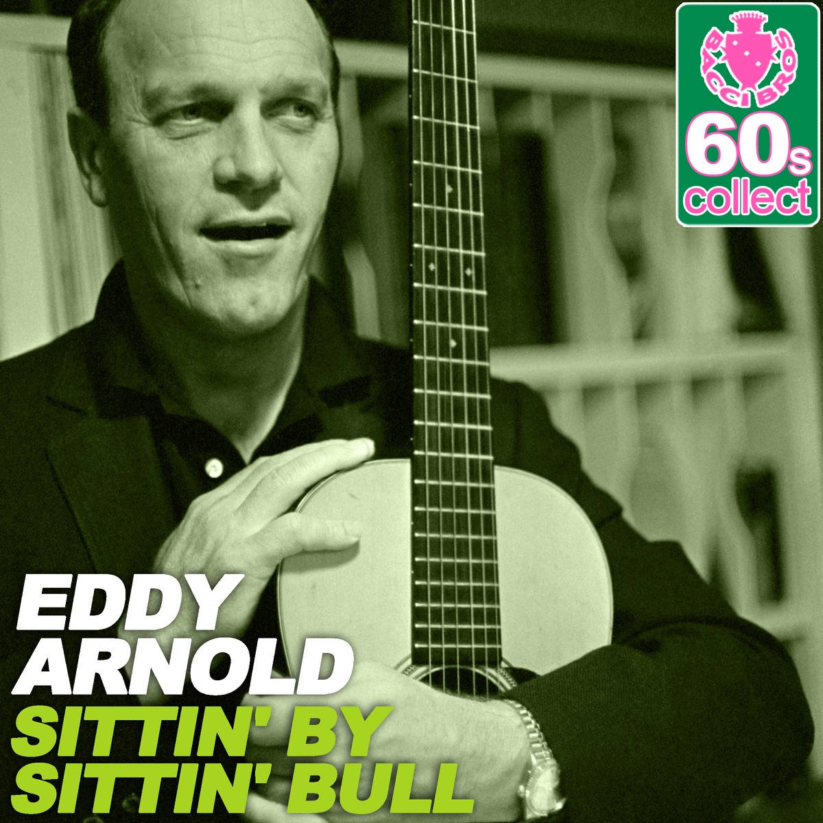 Eddy Arnold在懷舊60年代音樂專輯封面上彈結他。
