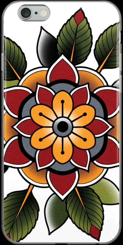 白色曼陀羅 iPhone 殼 - iPhone