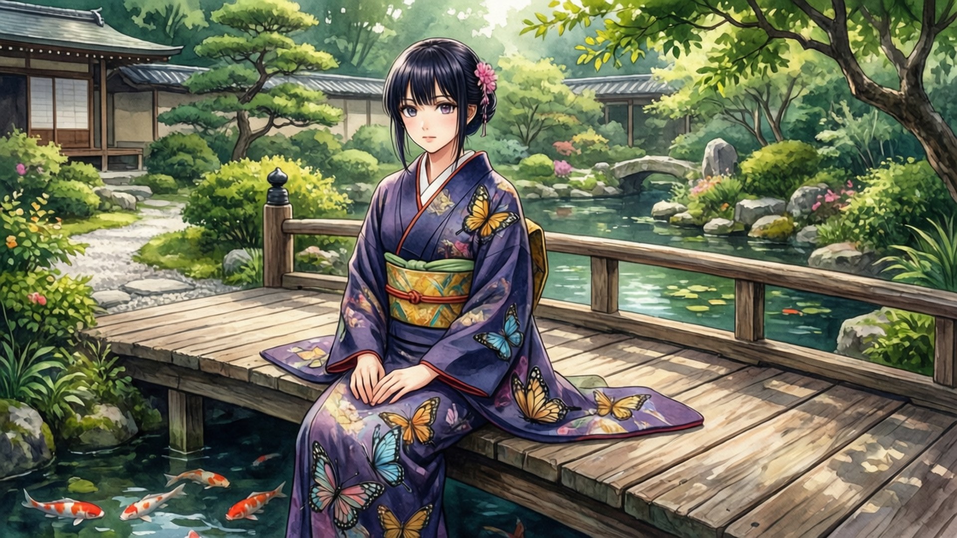 花園寧靜 壁紙