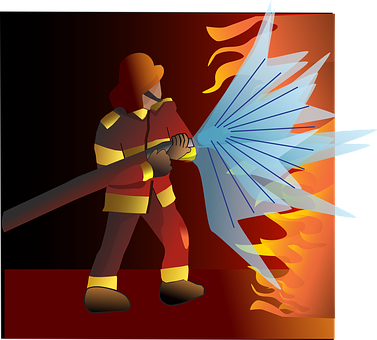 英勇消防員撲滅火焰 壁紙