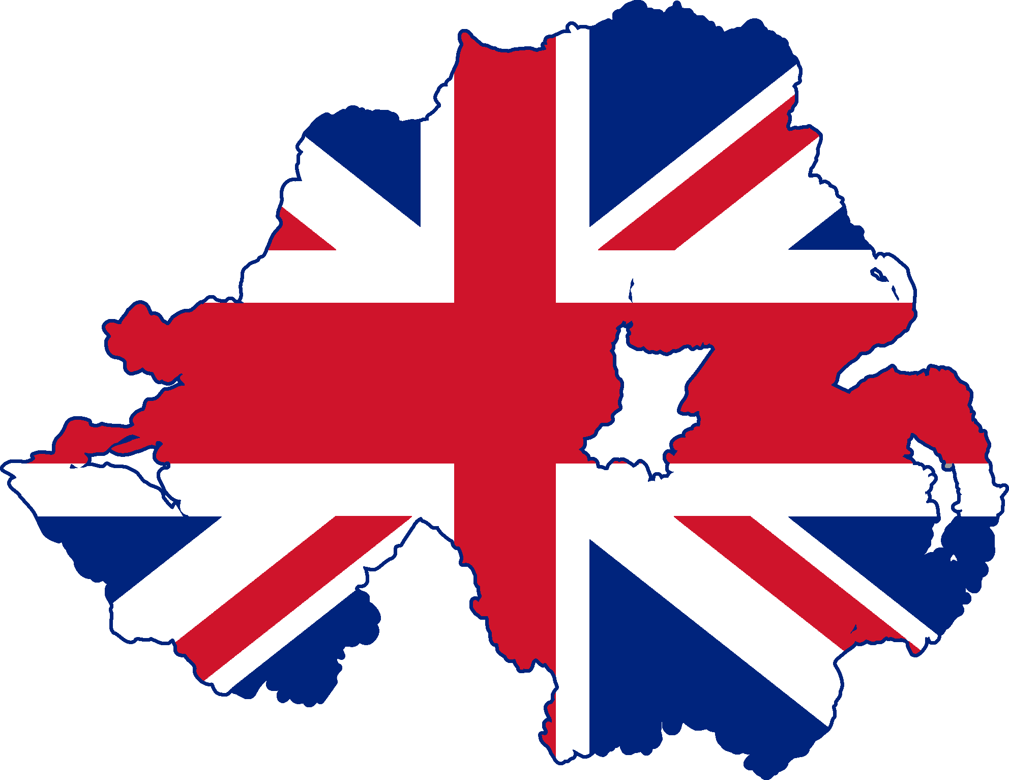 英國旗幟地圖插圖 壁紙 — 英國國旗填滿了黑色背景上的英國輪廓。
