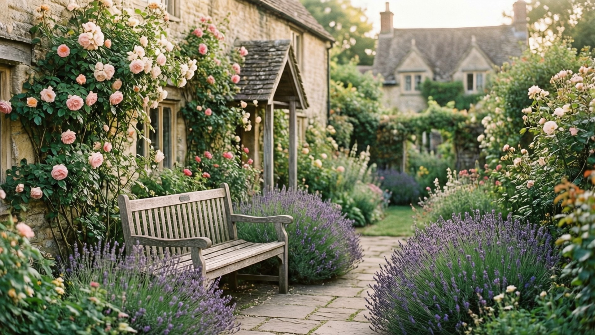 英式小屋花園 壁紙