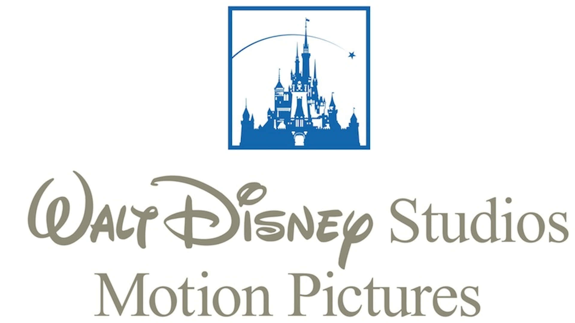 Walt Disney Studios Motion Pictures標誌，以藍色城堡剪影為特色。
