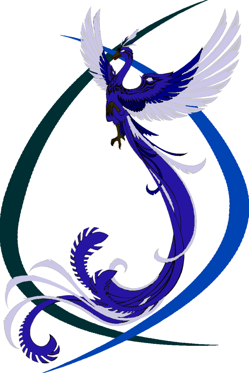 華麗藍鳳凰藝術 壁紙