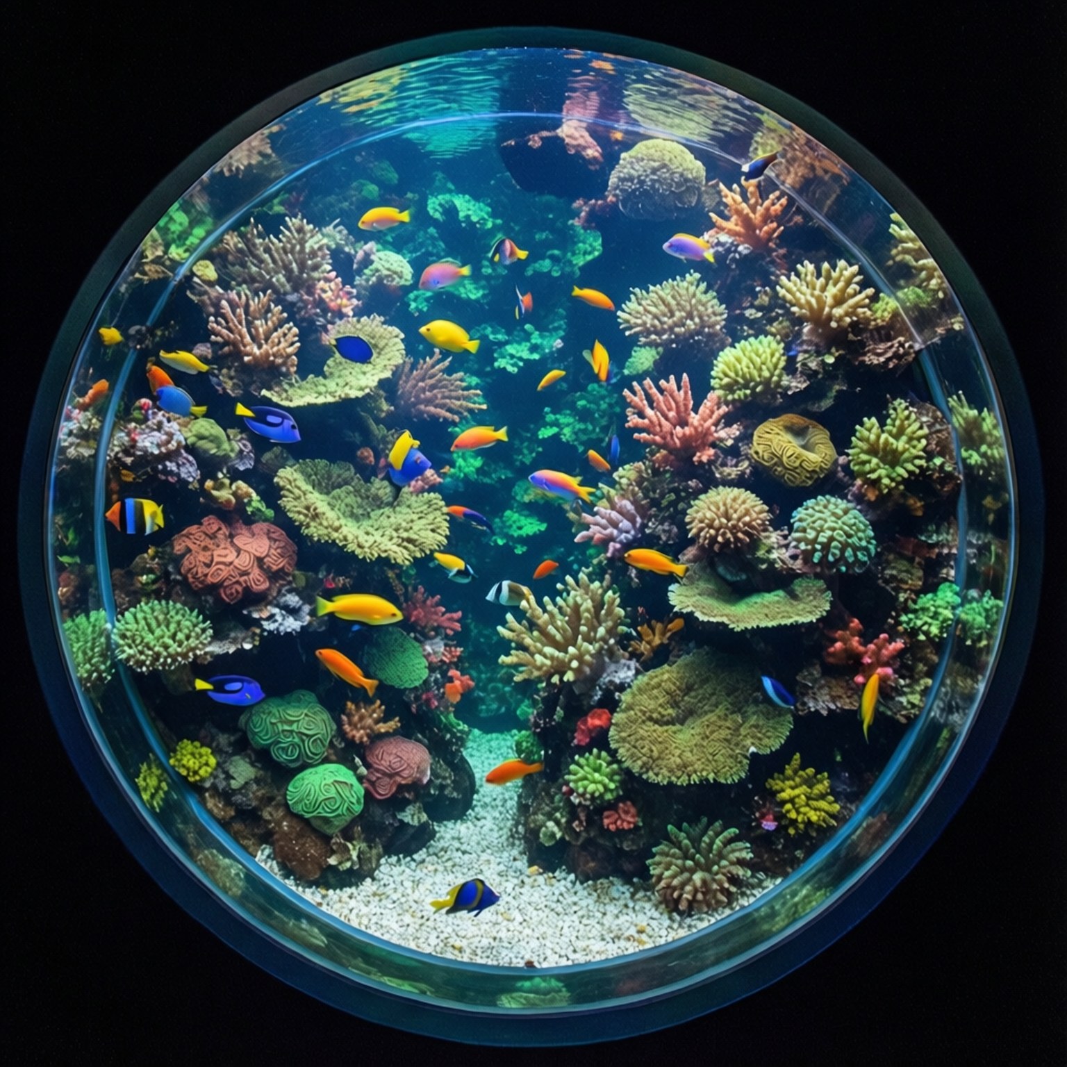 萬花筒魚缸 壁紙