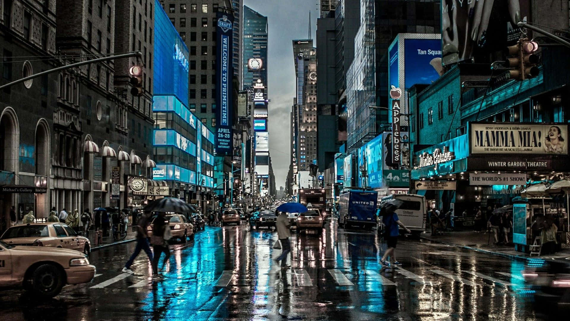 落雨天背景 壁紙