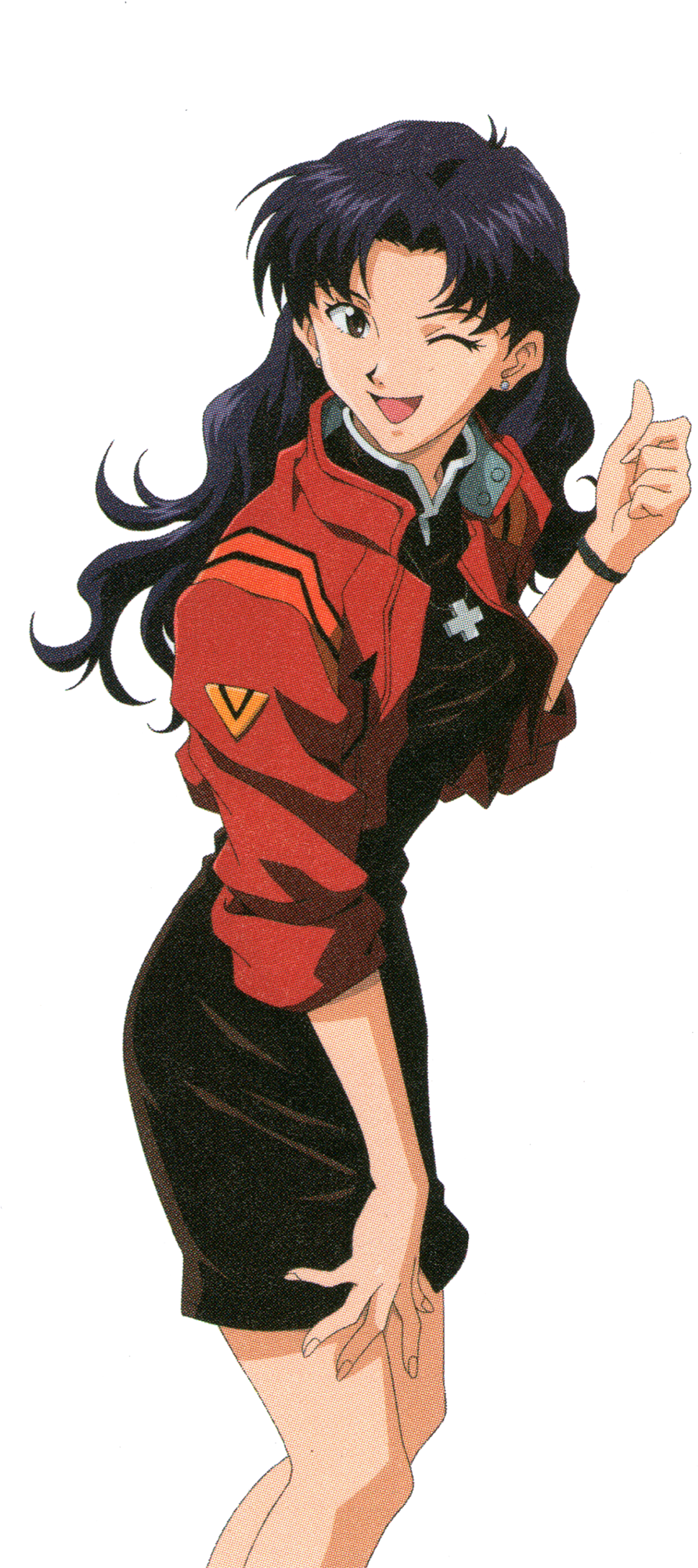 葛城美里 新世紀福音戰士 豎起拇指 壁紙