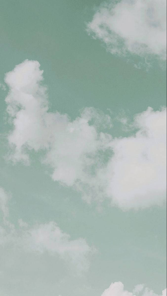 薄荷綠iPhone — 綠色天空 壁紙