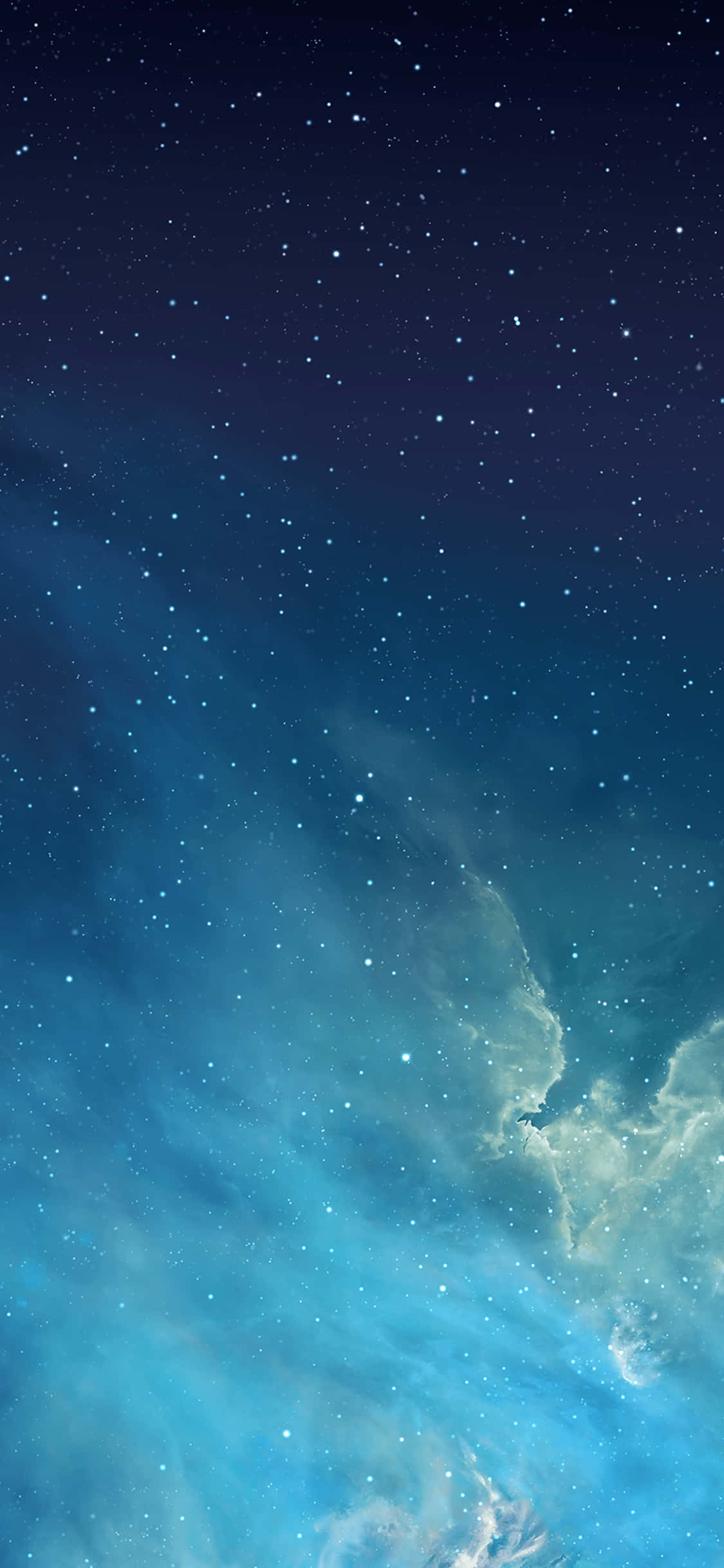 藍天點綴星星 壁紙