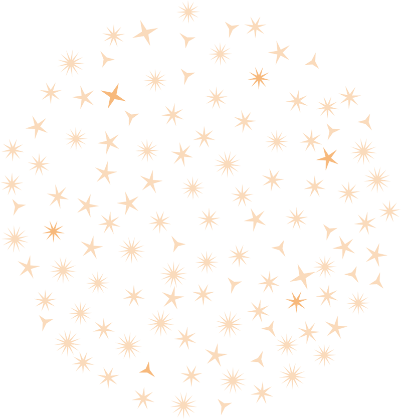 藍底金色星星圖案 壁紙 — 金色星星和三角形形成旋轉圖案，在純黑背景上構成動態螺旋。