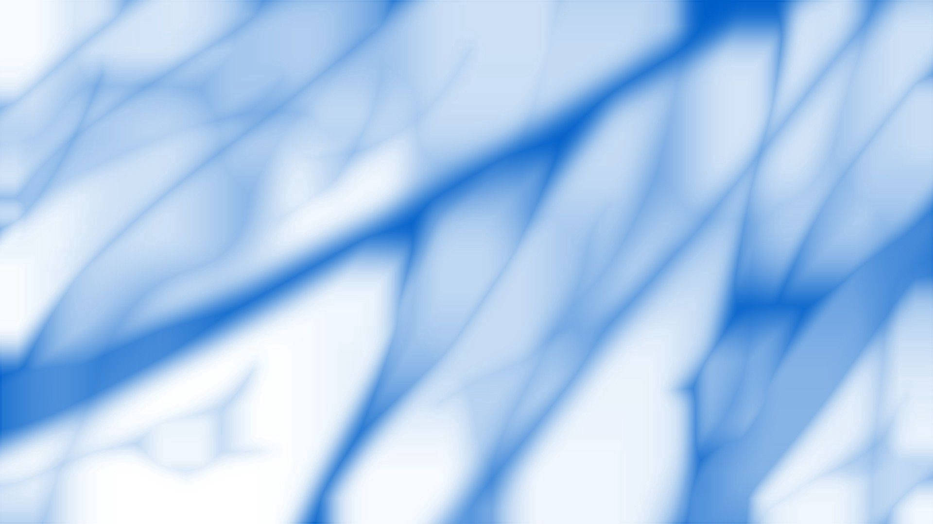 柔和的藍色抽象條紋在明亮的白色背景上流動。